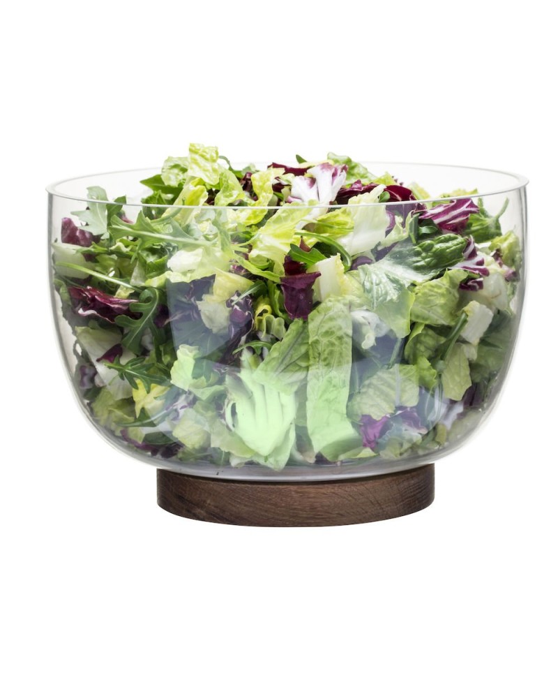 Oval Glass Salad Bowl